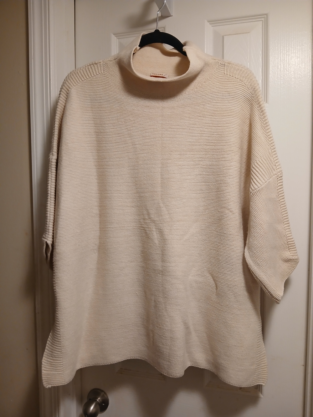 Kerisma Soft Cream Knit Sweater - Relaxed Fit Roomy Onesize
